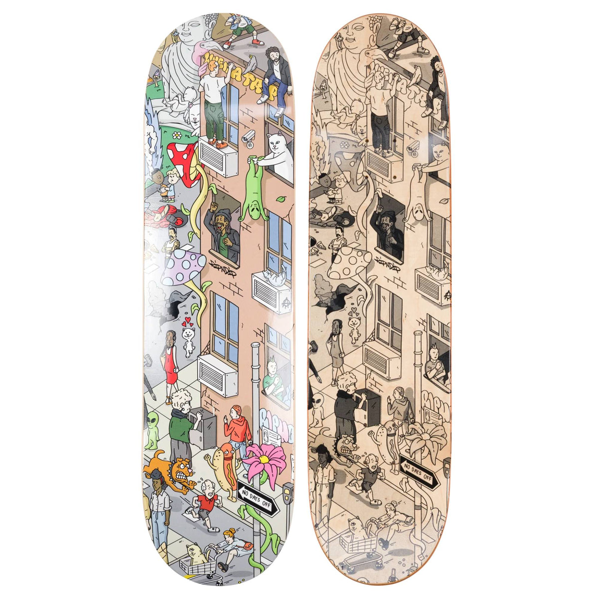 Tabla Skate Ripndip Nerm City 3 8.5 + Lija