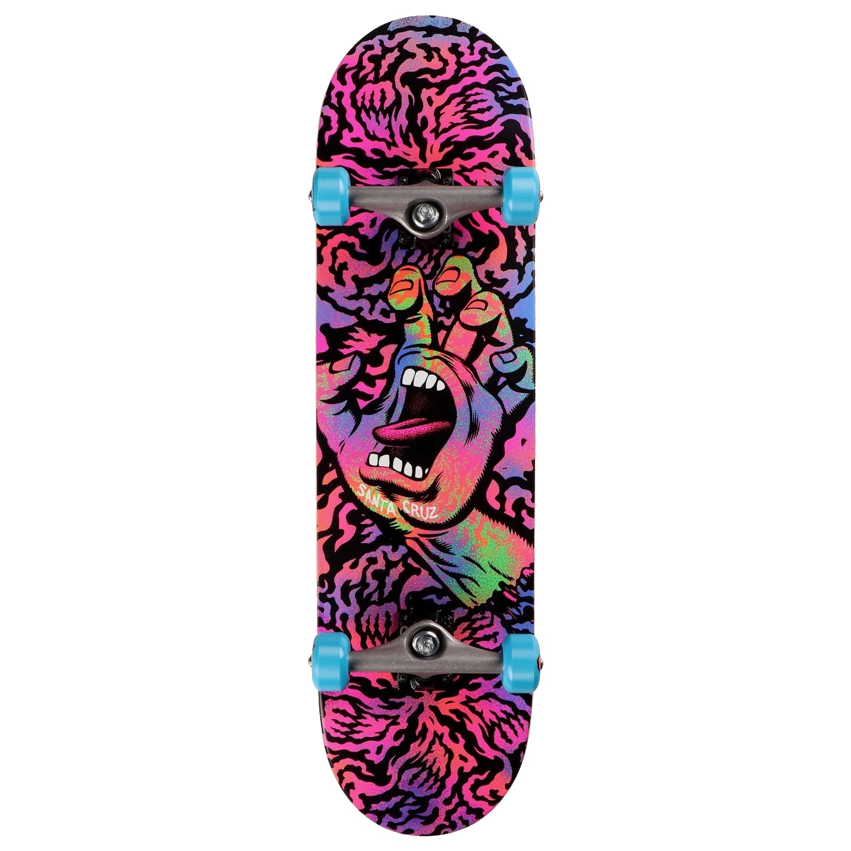 Tabla skate completa Santa Cruz Hand rosa