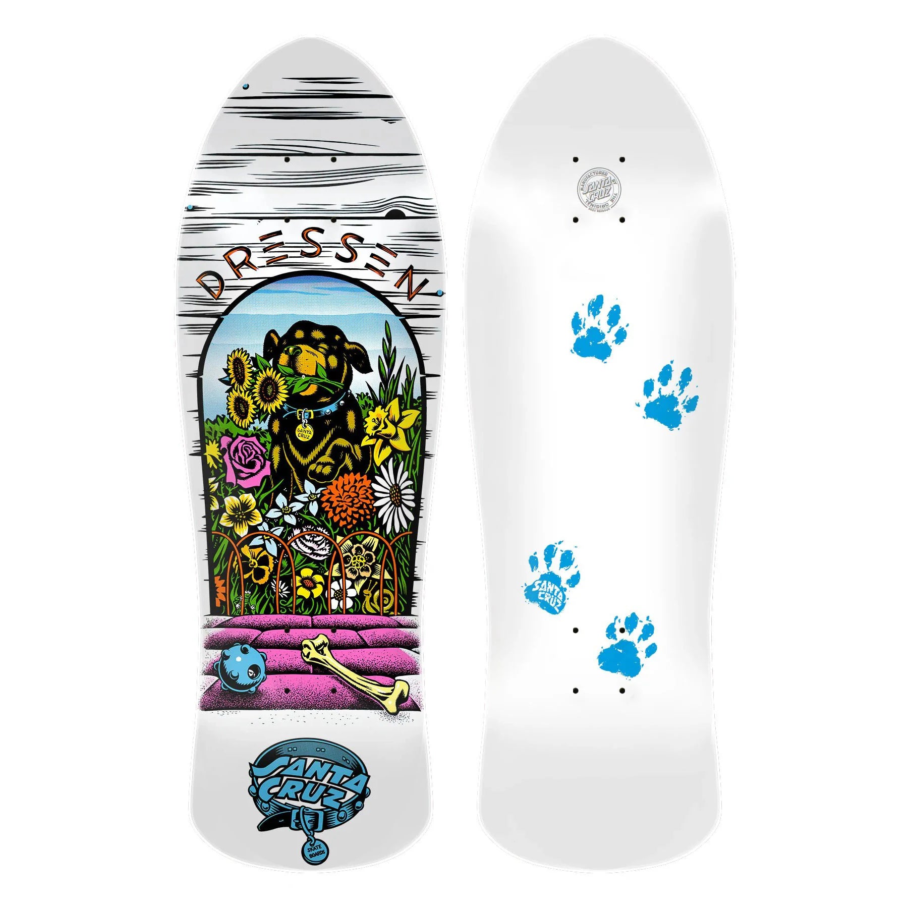 Tabla Skate Santa Cruz Dressen Pup Reissue 9.5