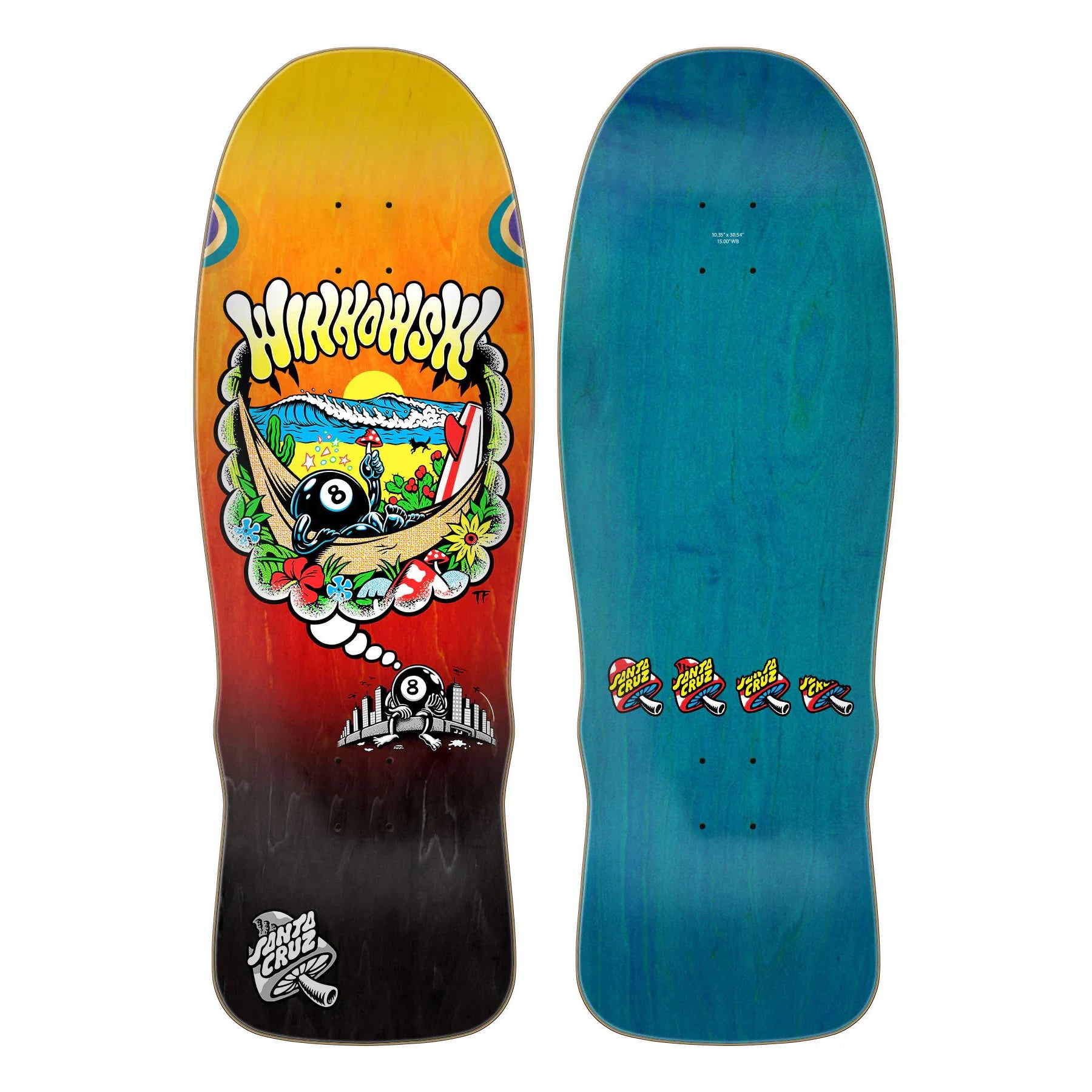 Tabla Skate Santa Cruz Winkowski 8Ballr Day Dream Pro 10.35