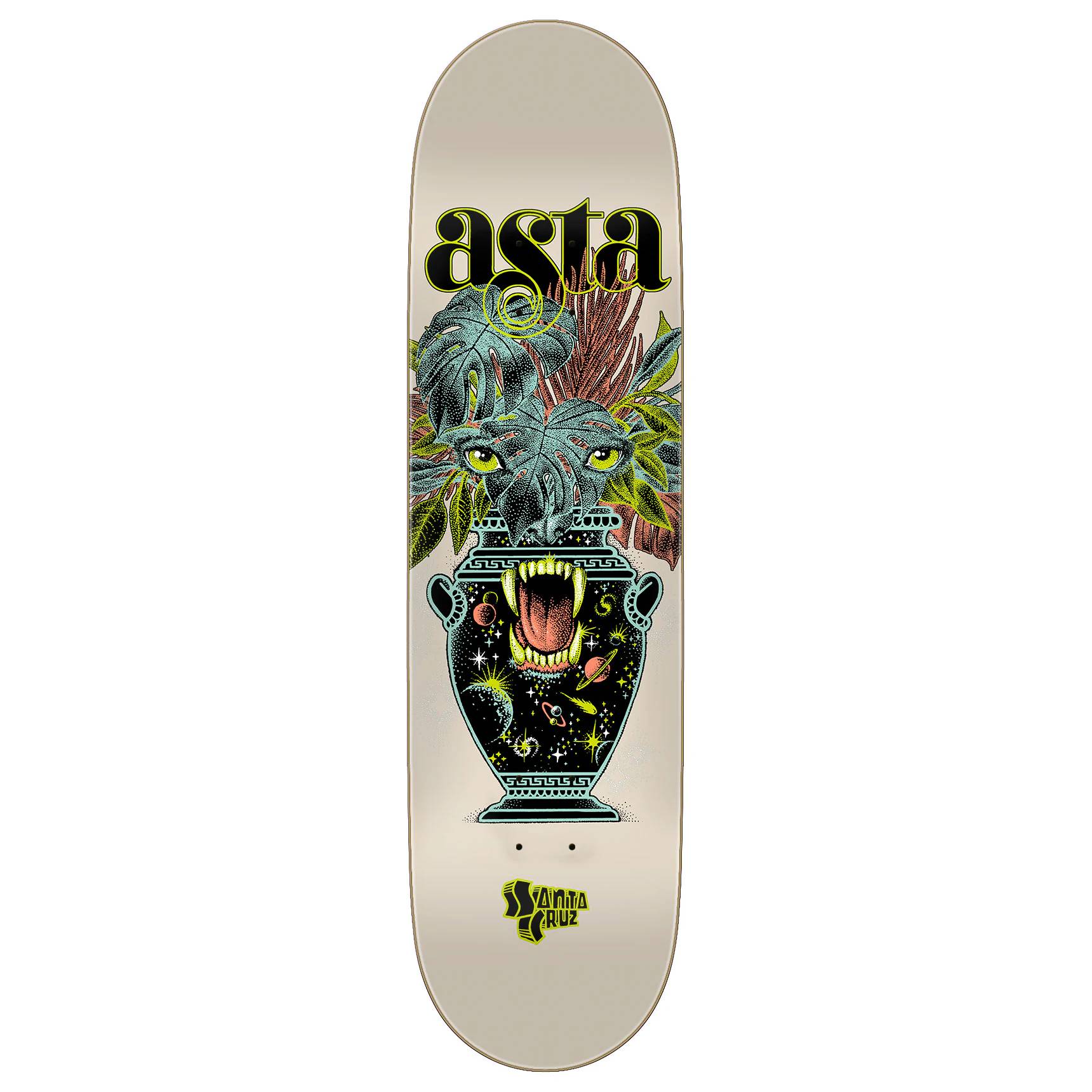 Tabla Skate Santa Cruz Asta Cosmic Eyes Twin Pro 8.2 + Lija