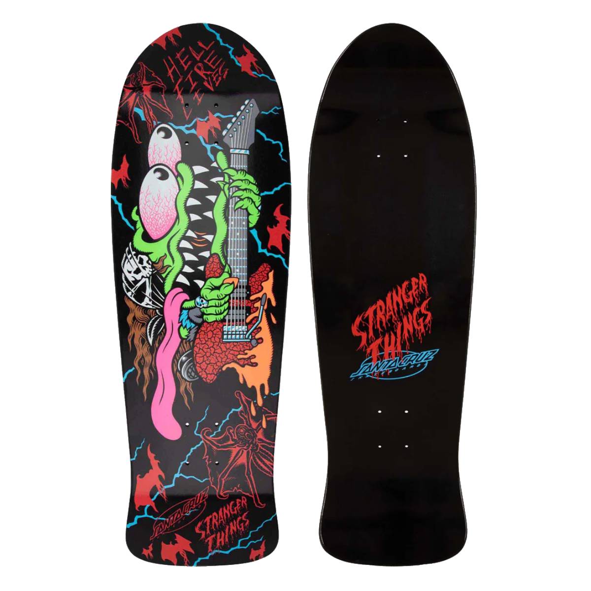 Tabla Skate Santa Cruz Stranger Things Meek Slasher Eddie Reveal 10.1