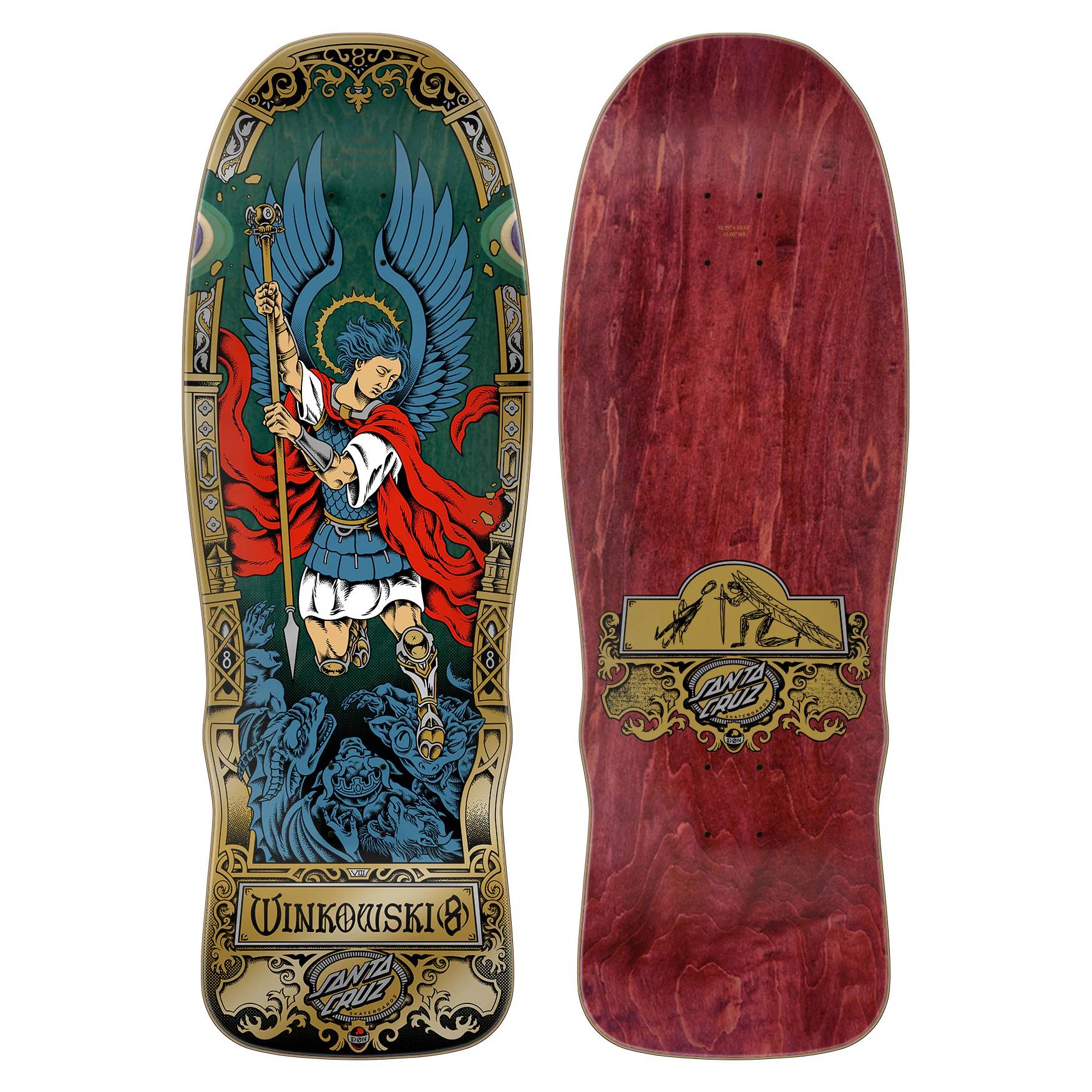Tabla Skate Santa Cruz Winkowski Archangel Pro Shaped 10.35