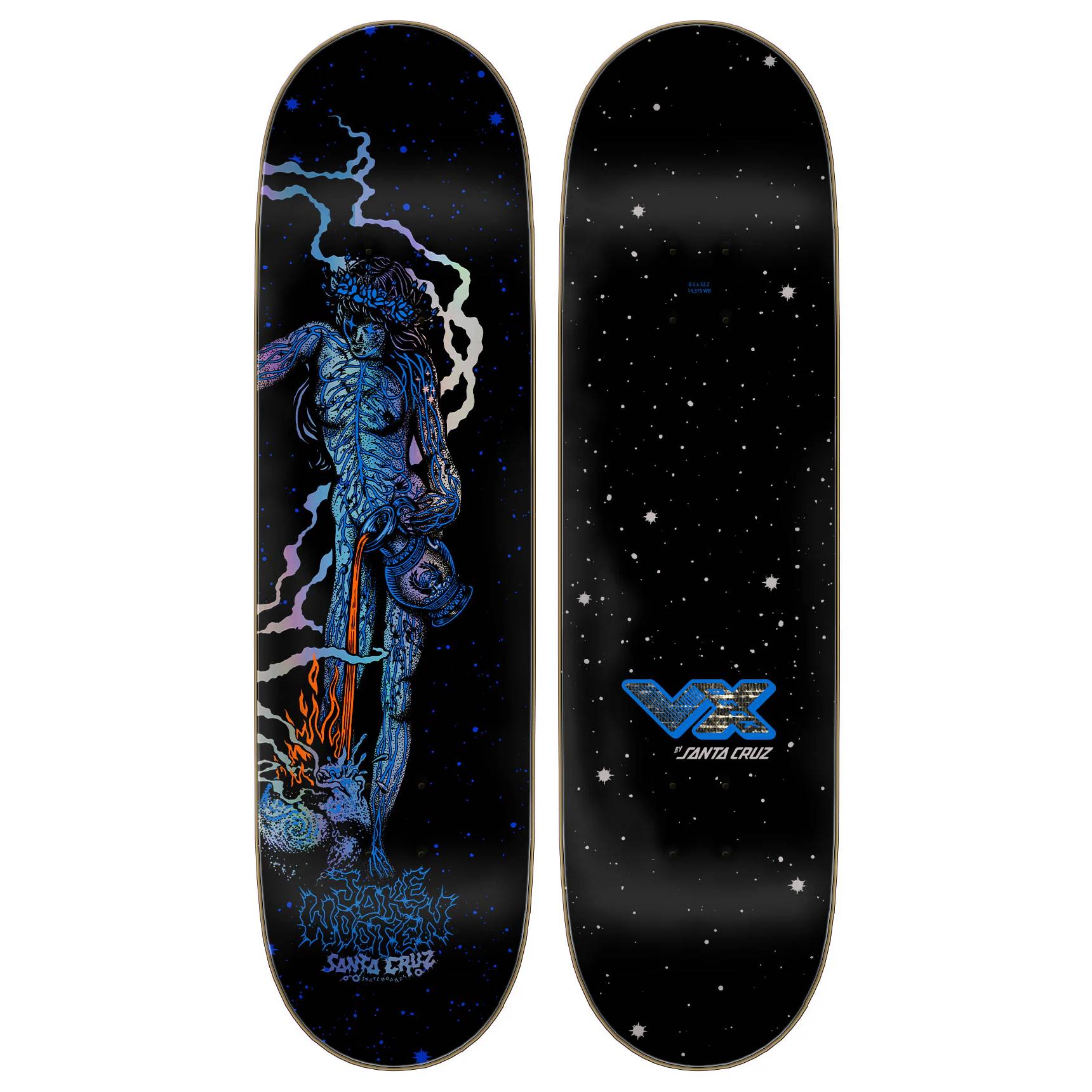 Tabla Skate Santa Cruz Wooten Part Two VX 8.5 + Lija