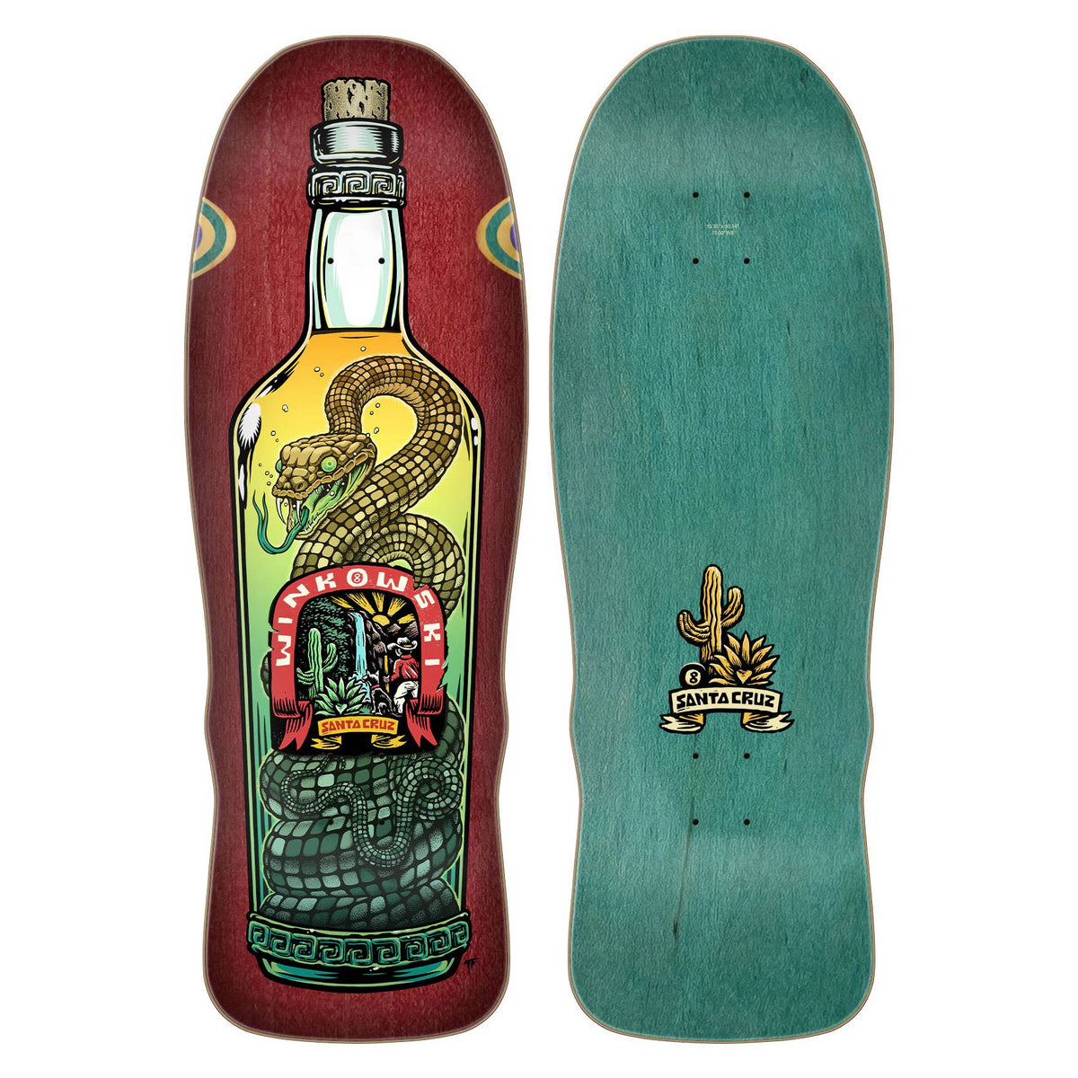 Tabla Skate Santa Cruz Winkowski Agave Snake Pro Shaped 10.35