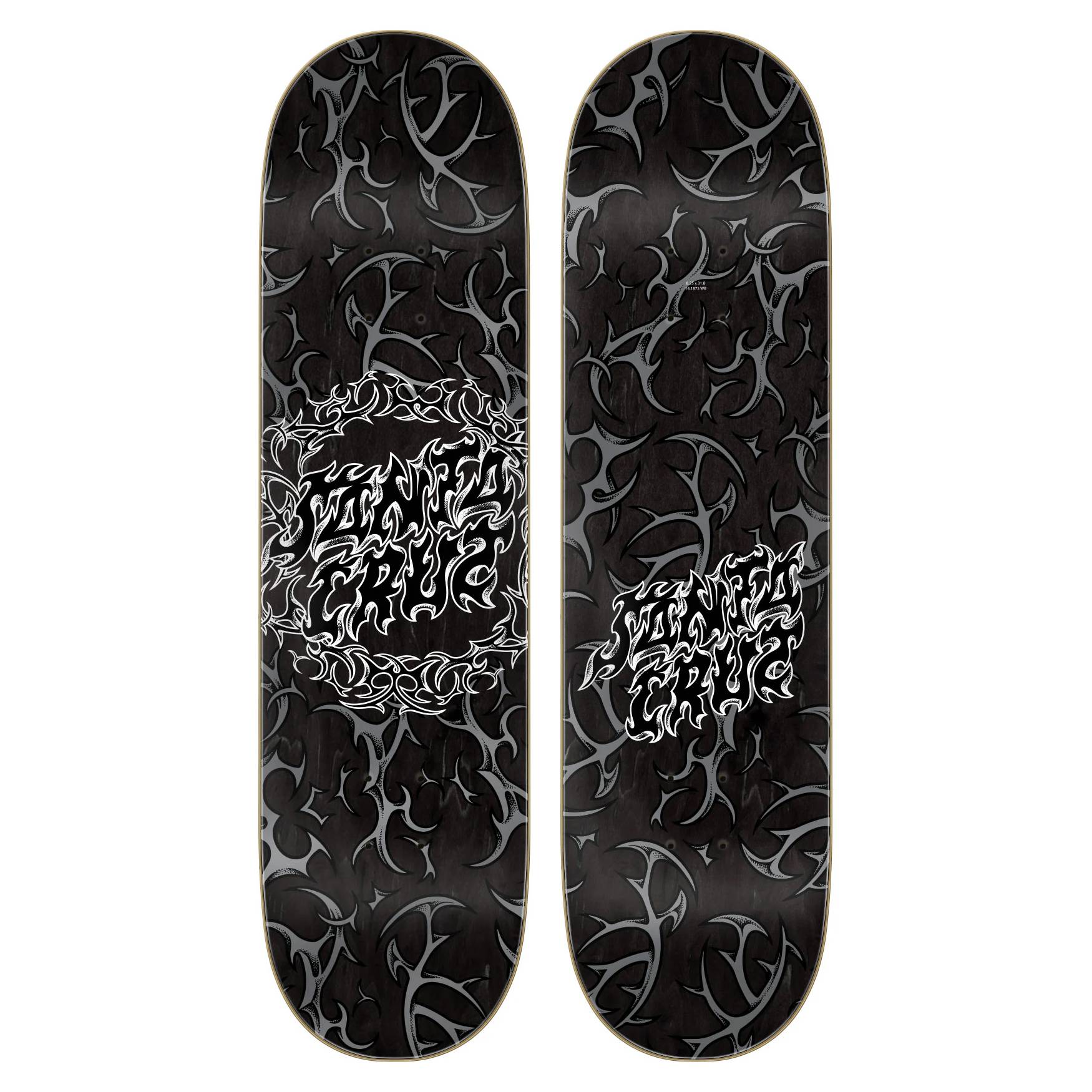 Tabla Skate Santa Cruz Razor Dot 7 Ply Birch 8.25 + Lija