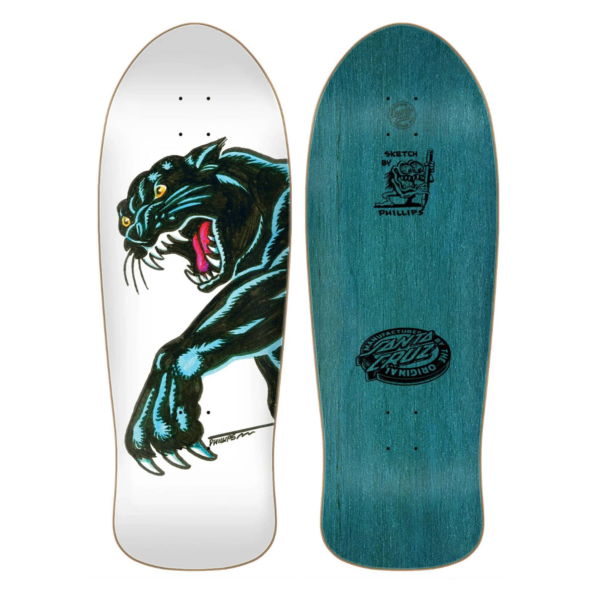 Tabla Skate Santa Cruz Natas Sketch Panther 10.54