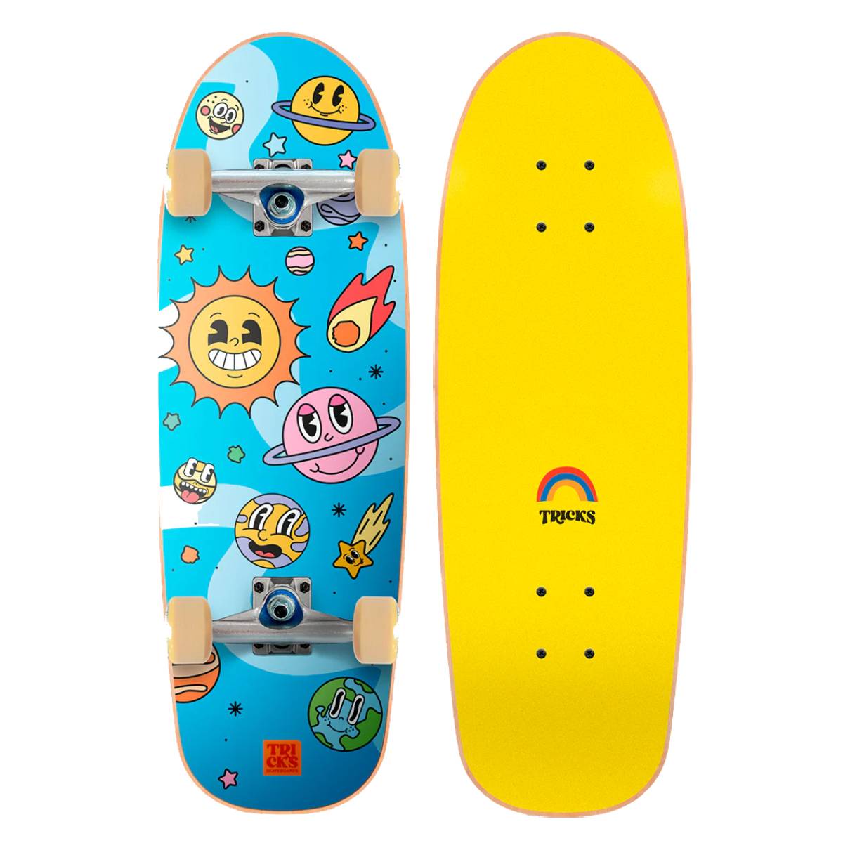 Tabla Skate Completa Tricks Cosmic Mini 8.25 Niño