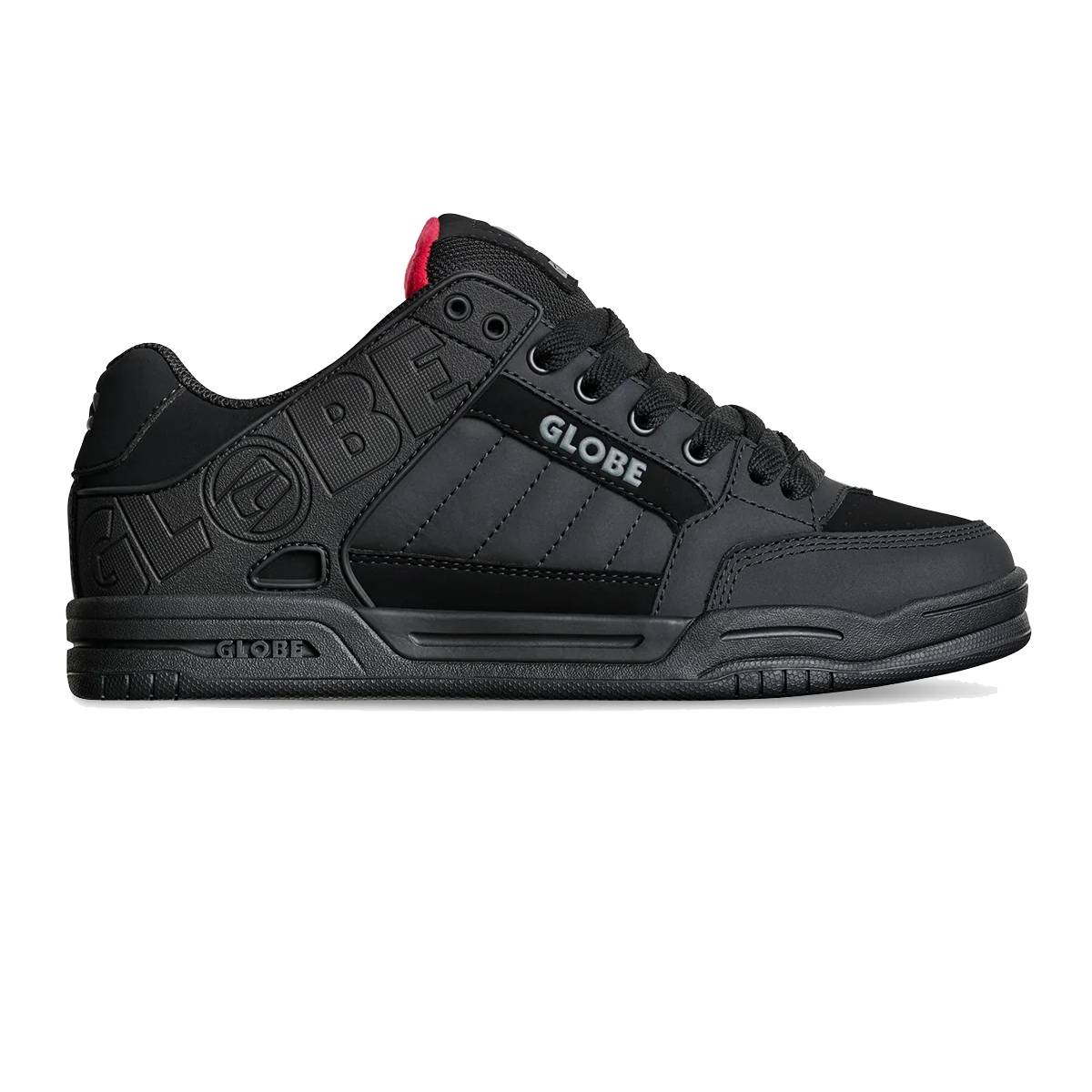 Zapatillas Globe Tilt Black Red Tartan