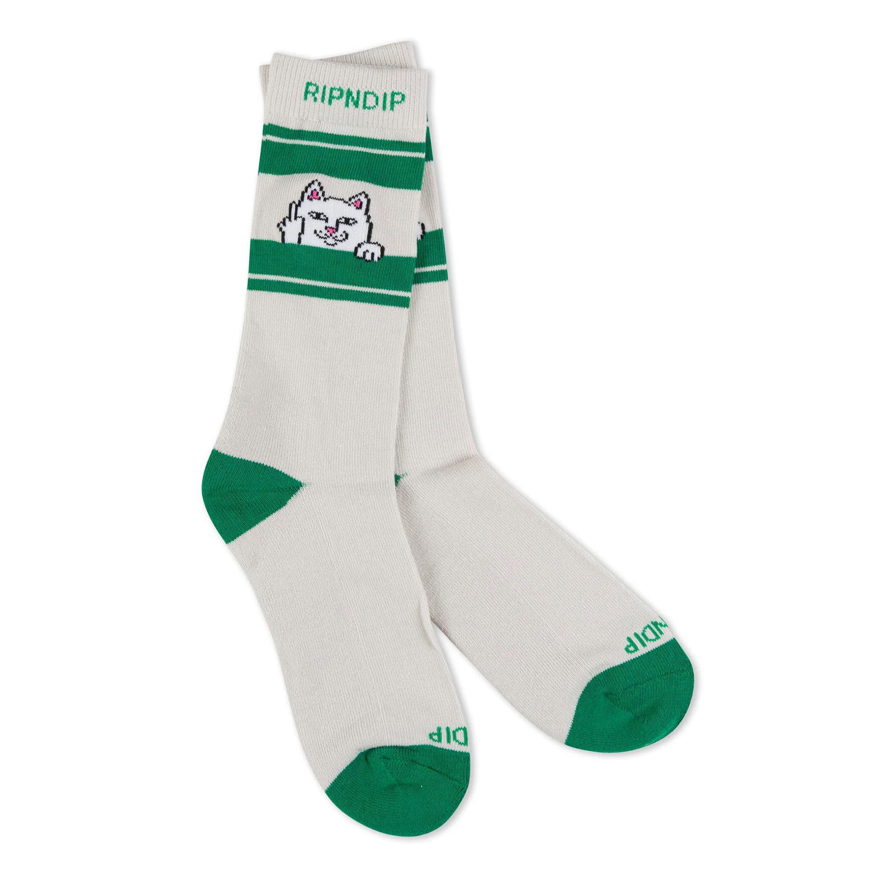 Calcetines Ripndip Peeking Nermal Grey Green