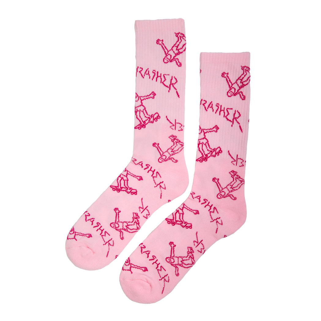 Calcetines Thrasher Gonz Logo Crew Pink