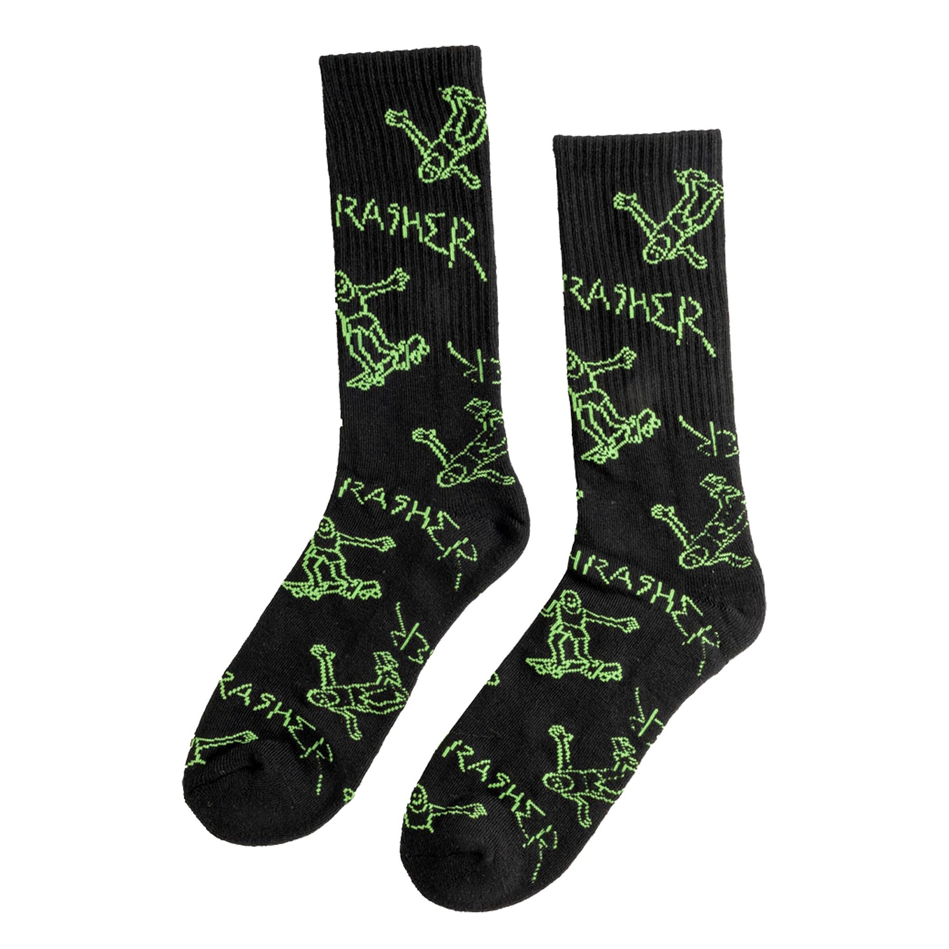 Calcetines Thrasher Gonz Logo Crew Black Green