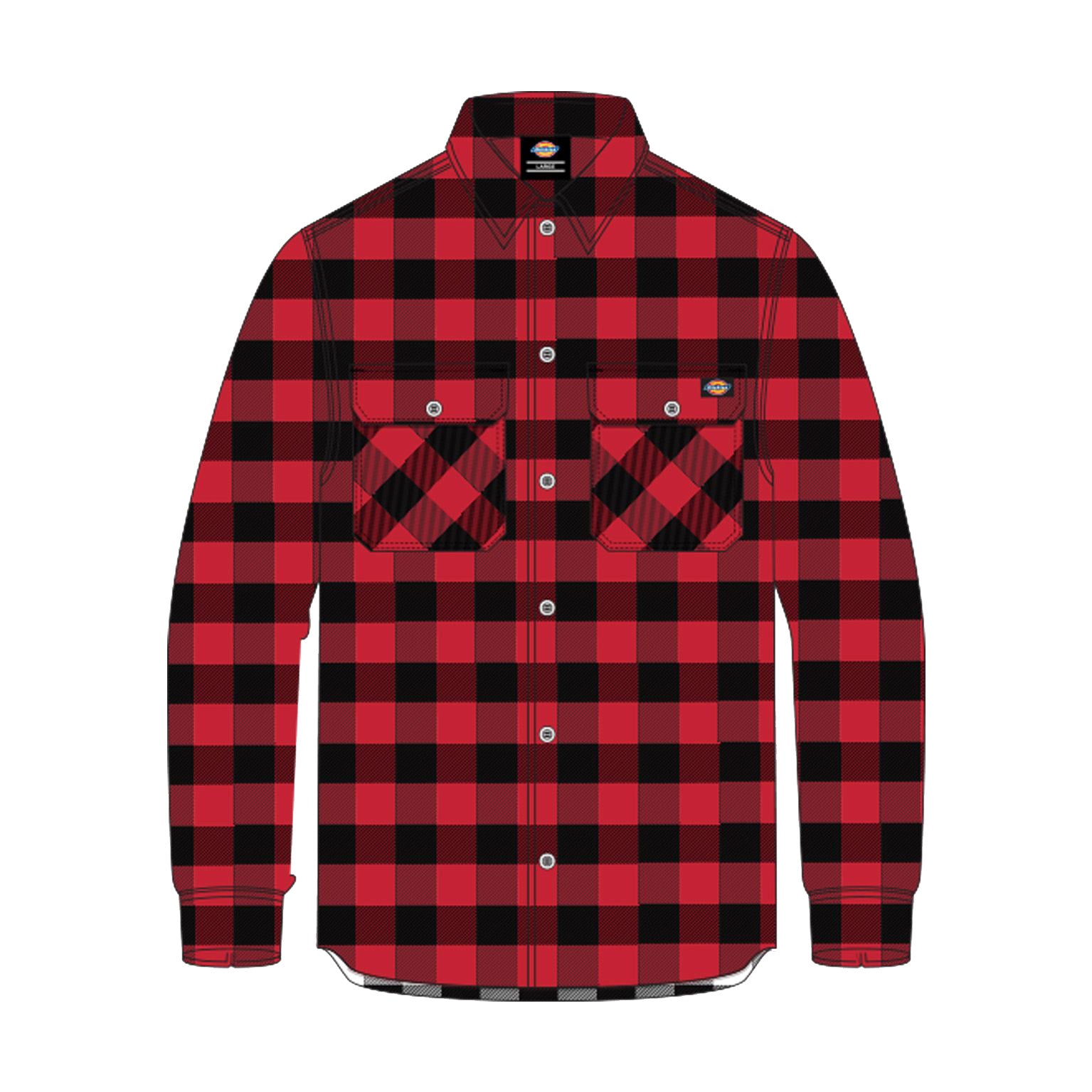 Camisa Manga Larga Dickies Sacramento Red