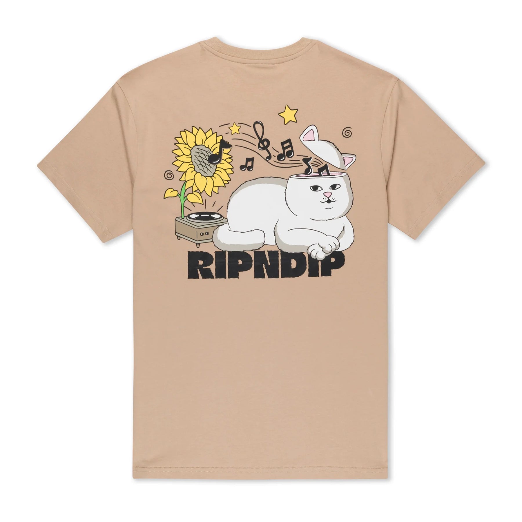 Camiseta Ripndip No Music No Life Almond