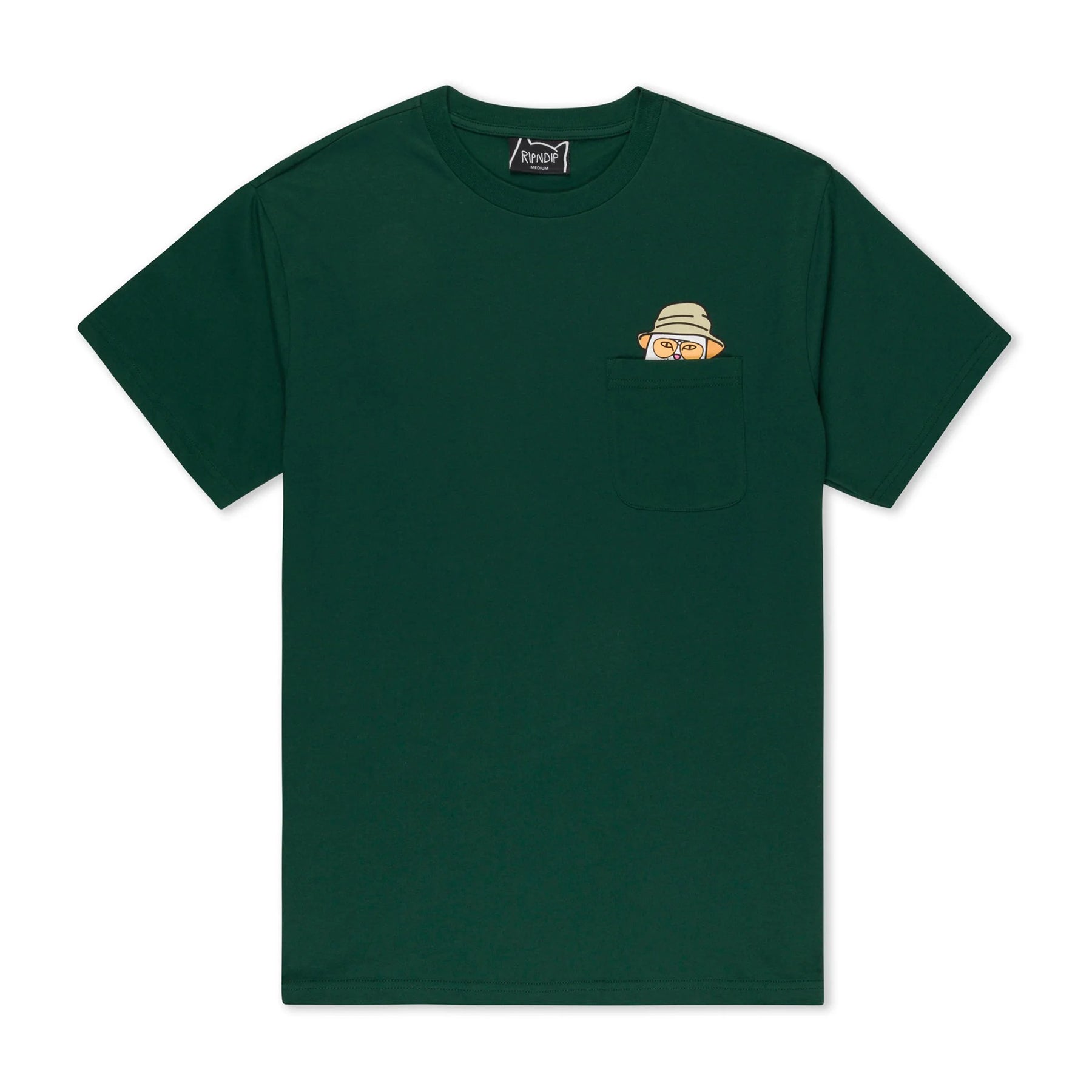 Camiseta Ripndip Nermal S Thompson Pocket Hunter Green