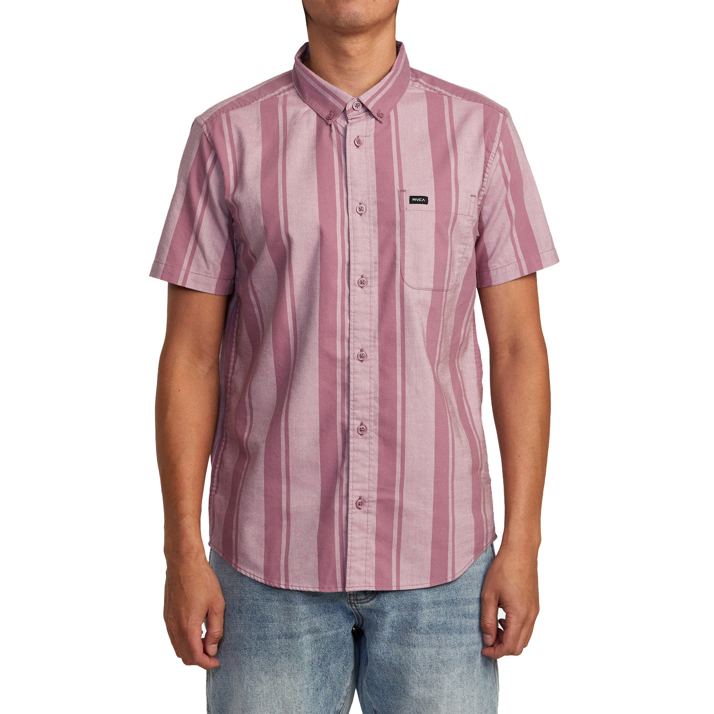 Camisa RVCA Thatll Do Stripe Lavender