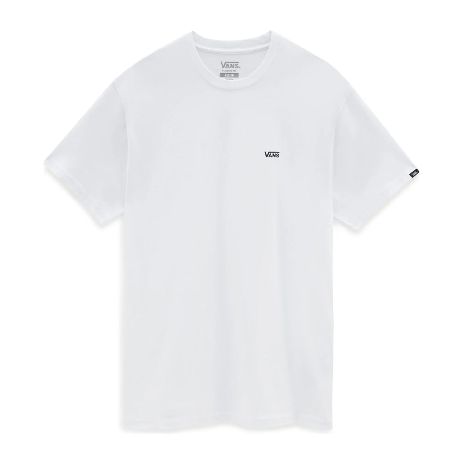 Camiseta Vans Left Chest Logo White Black