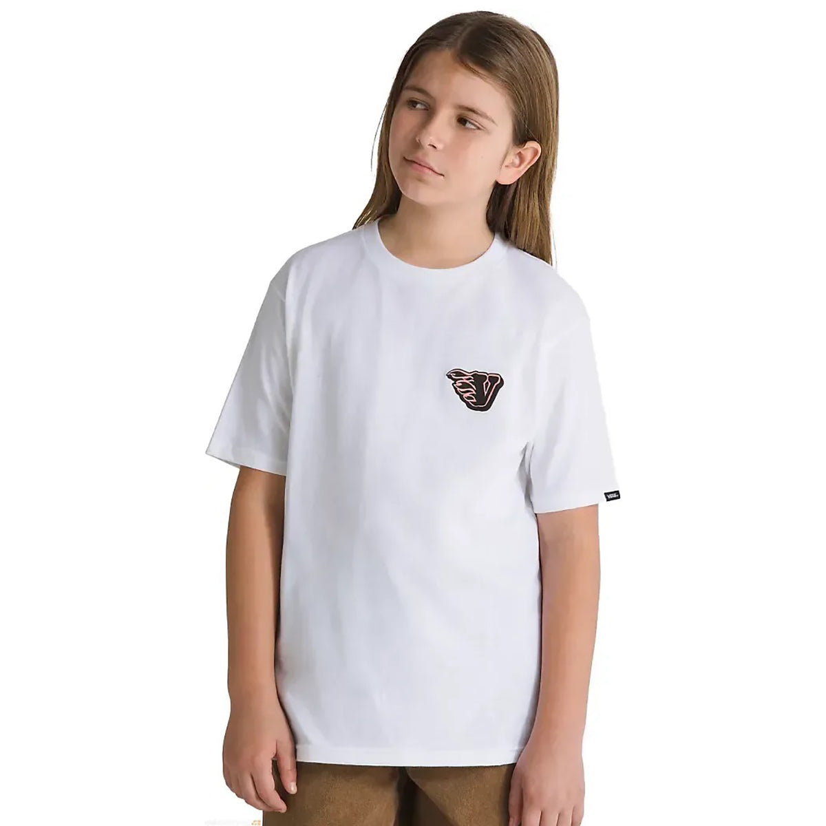Camiseta Vans Essentials White Niño