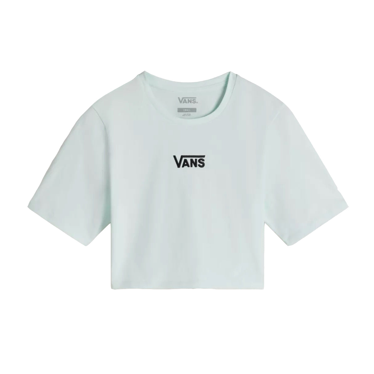 Camiseta Vans Flying V Crew Crop II Hint Of Mint