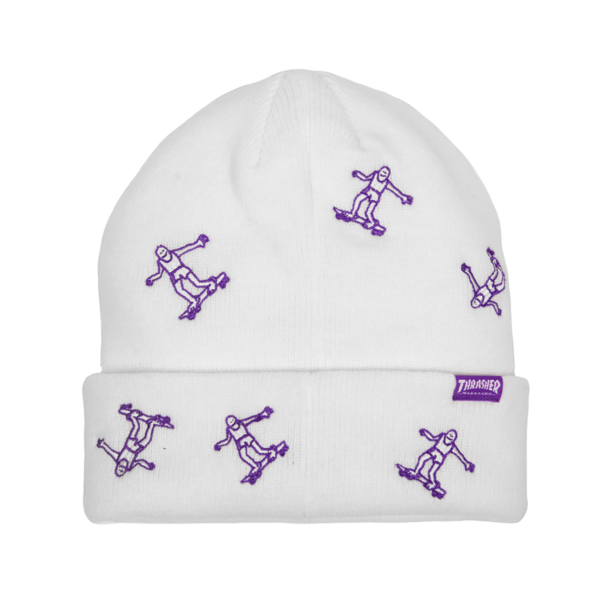 Gorro Thrasher Gonz Pattern White