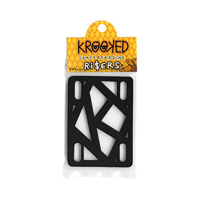 Alzas Elevadores Skate Krooked Riser 1/4 Black