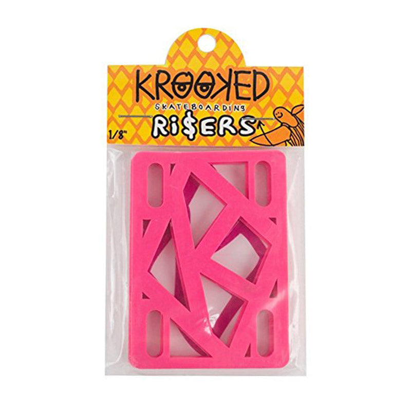 Alzas Elevadores Skate Krooked Riser 1/8 Hot Pink