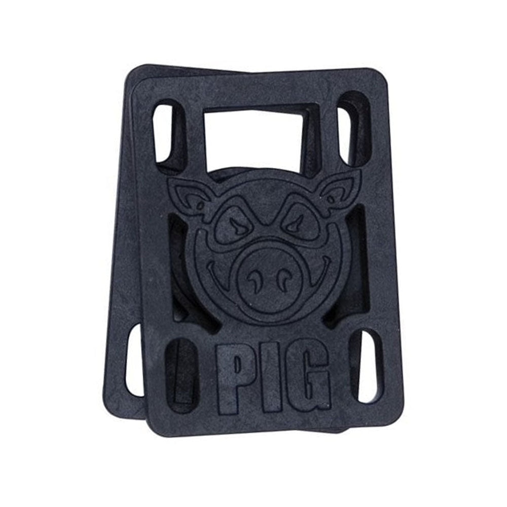 Alzas Skate Pig Piles Hard Risers Black 1/4"