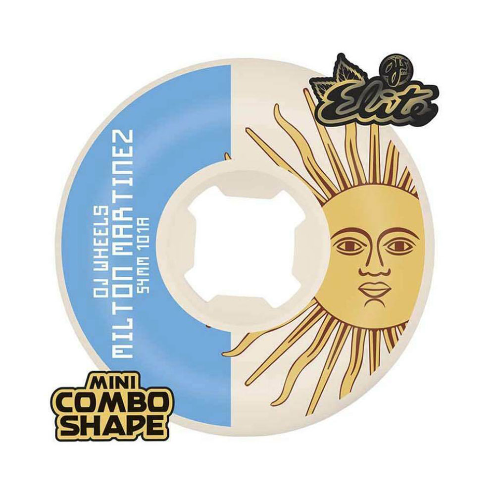 Ruedas Skate OJ Martinez Sun Elite Mini Combo 101A 54mm Pack 4