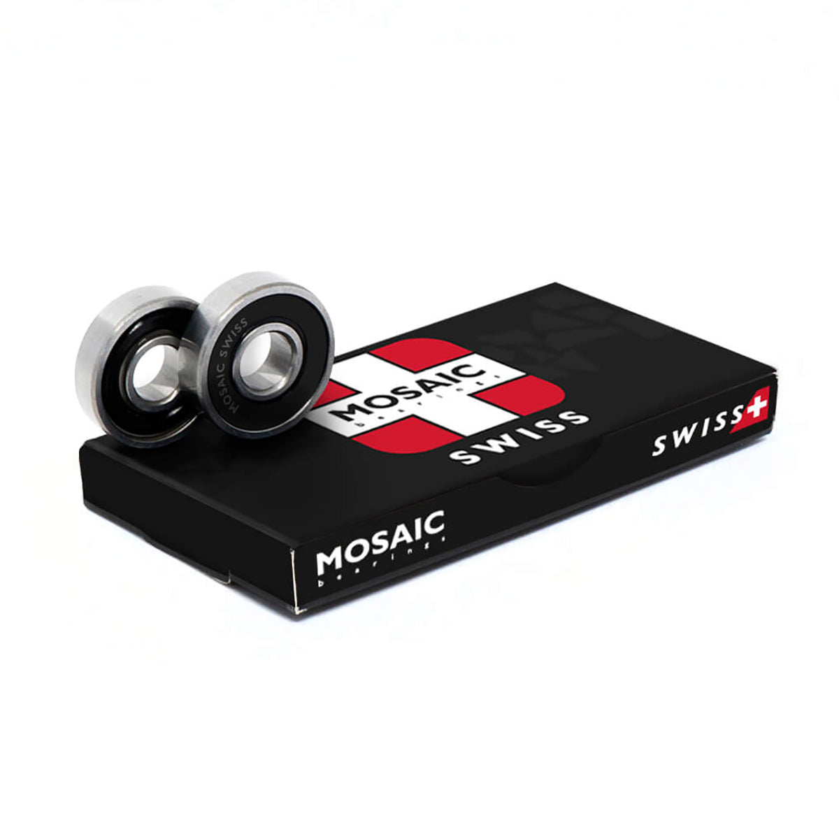 Rodamientos Skate Mosaic Swiss Silver Black Abec 7