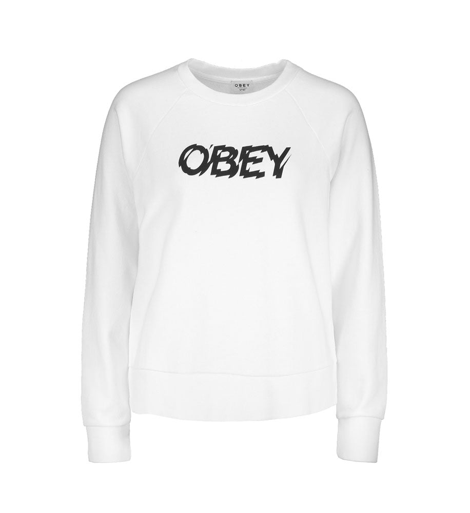 Sudadera Obey Static Age White