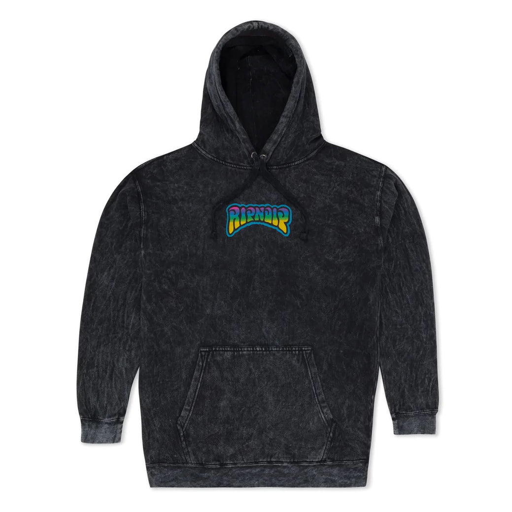 Sudadera Ripndip Psychedelic Garden Black Mineral Wash