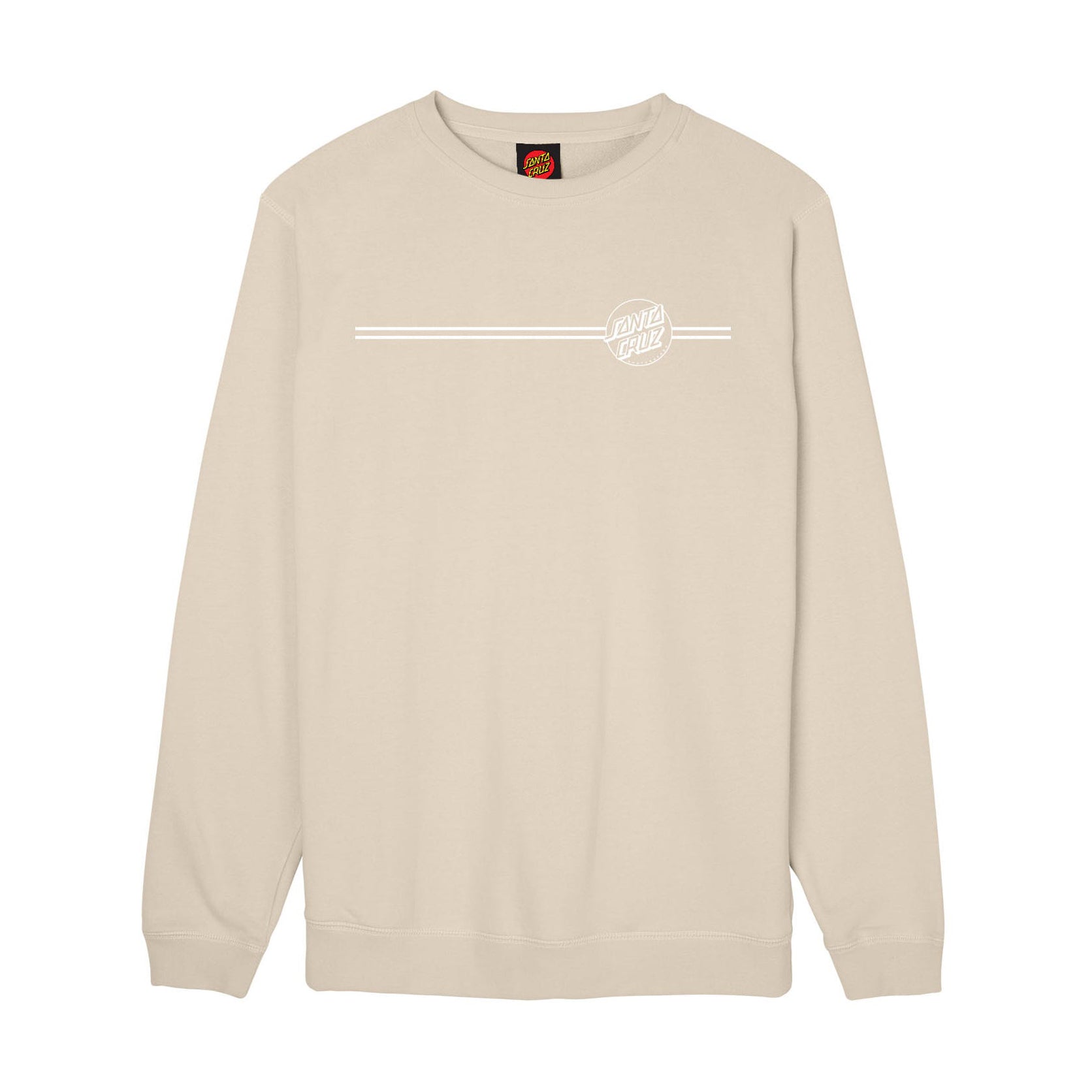 Sudadera Santa Cruz Opus Dot Stripe Crew Chalk