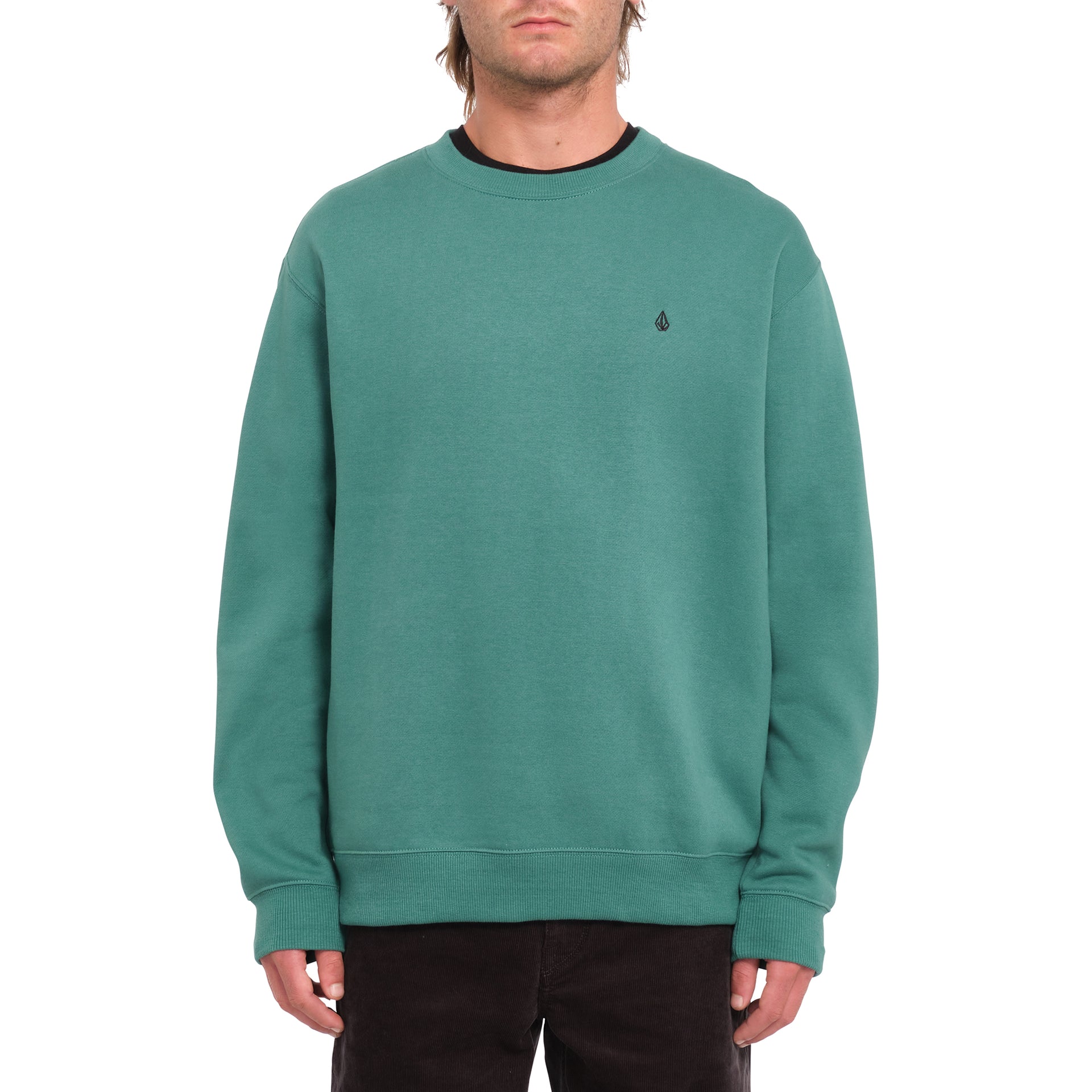 Sudadera Volcom Single Stone Crew Sea Green