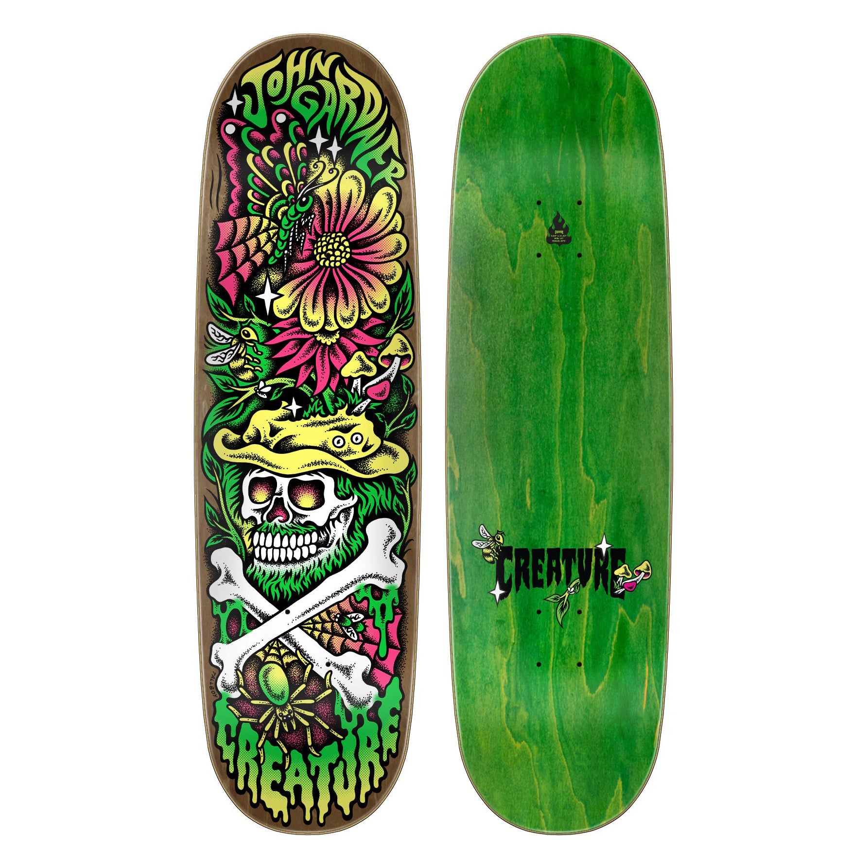 Tabla Skate Creature Gardner Abyss Pro 8.8 + Lija