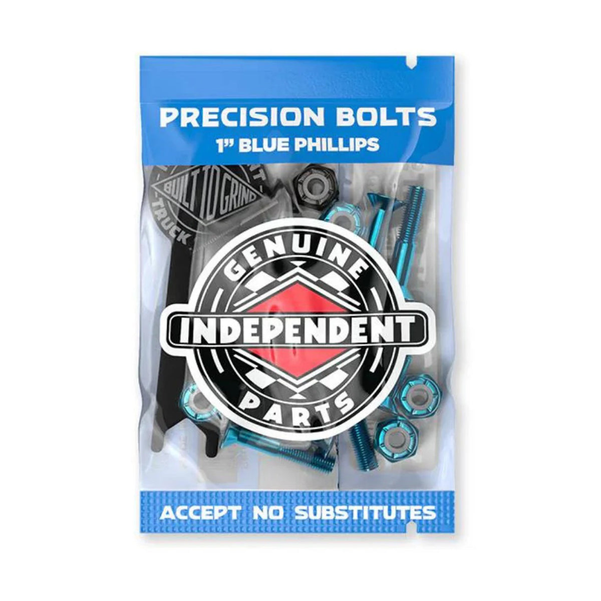 Tornillos Skate Independent Genuine Parts Phillips Blue Black 1"