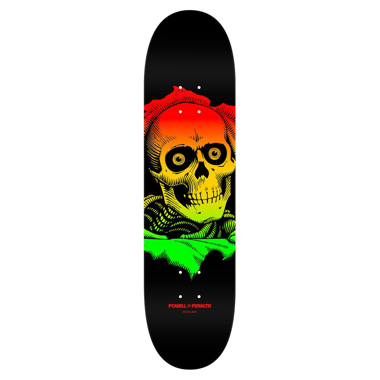 Tabla Skate Powell Peralta Ripper Rasta Fade 8.5 + Lija