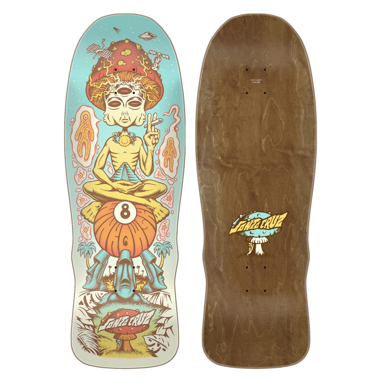 Tabla Skate Santa Cruz Winkowski Spaced Out 10.35