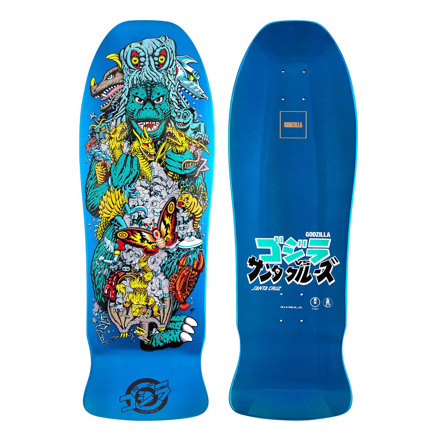 Tabla Skate Santa Cruz Godzilla Kaiju Roskopp 10.1