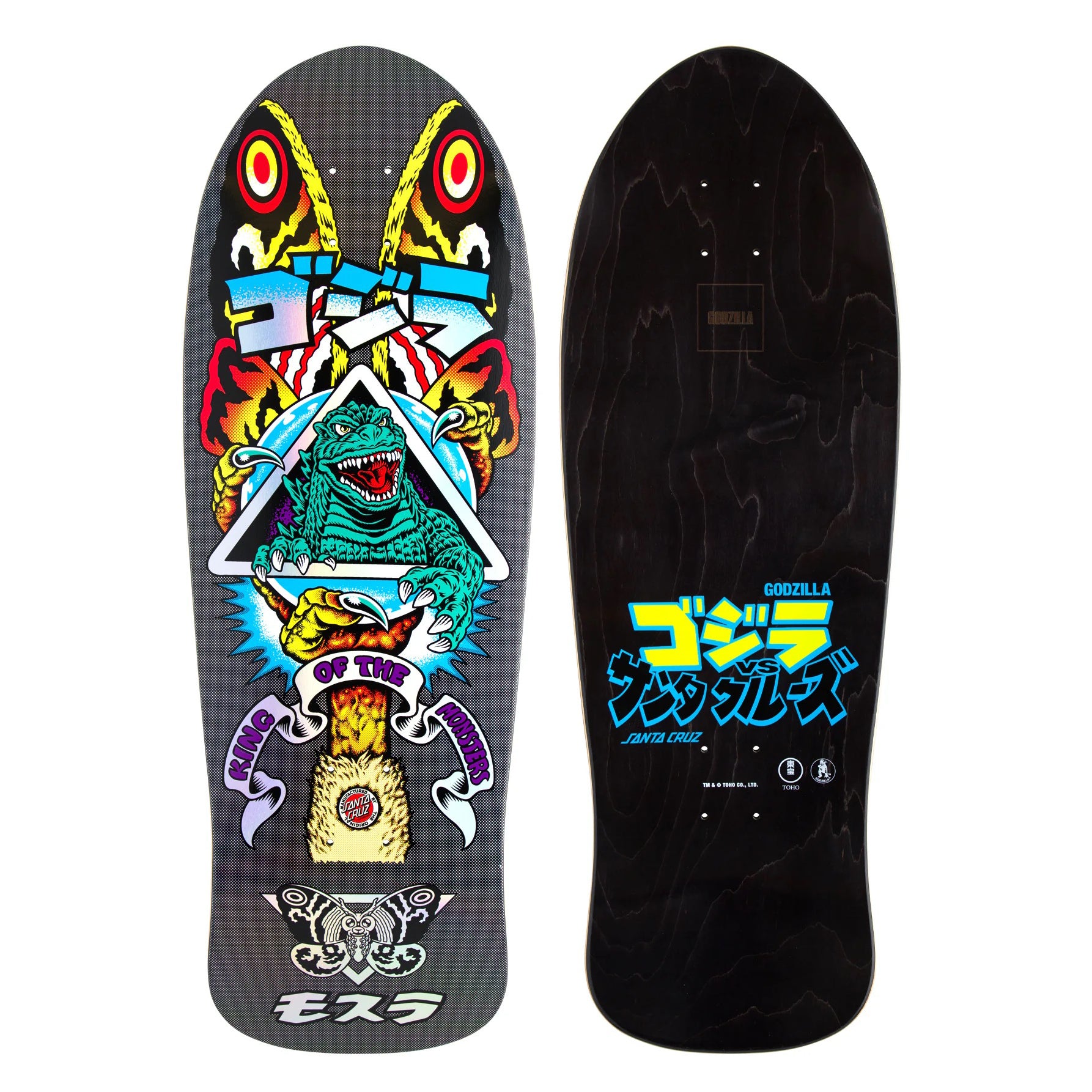 Tabla Skate Santa Cruz Godzilla Mothra Natas 10.5