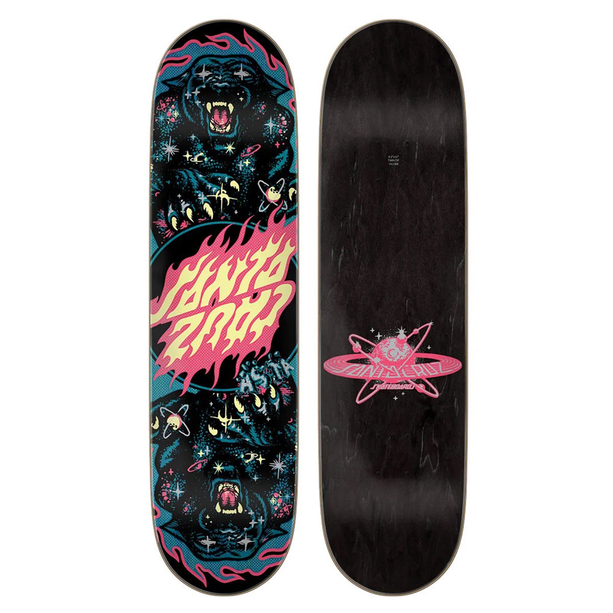 Tabla Skate Santa Cruz Asta Cosmic Twin Pro 8.2 + Lija