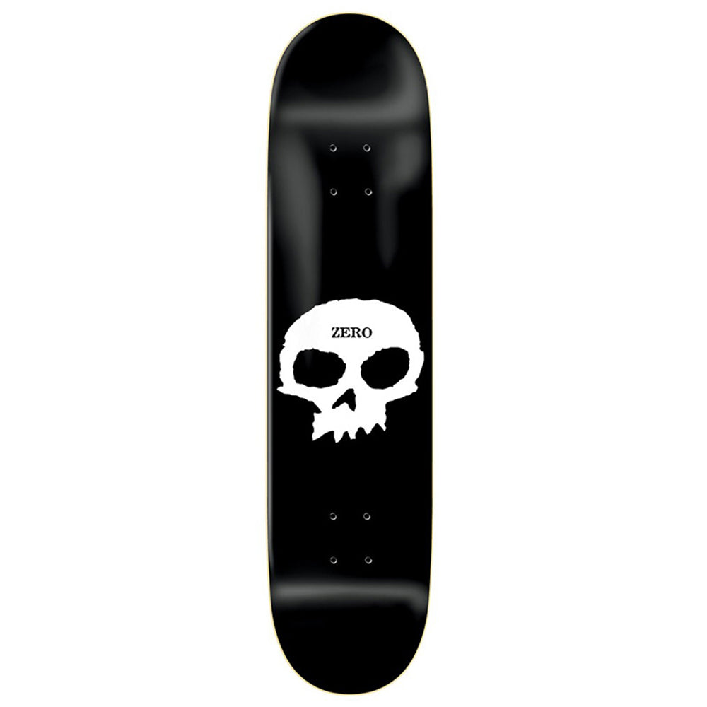 Tabla Skate Zero Single Skull Black 8.0 + Lija